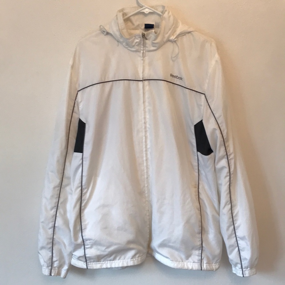 Reebok White windbreaker